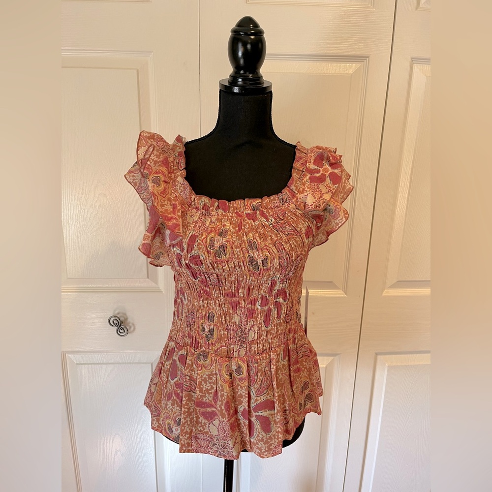 Floral Ruffle Blouse - Picture 1 of 3